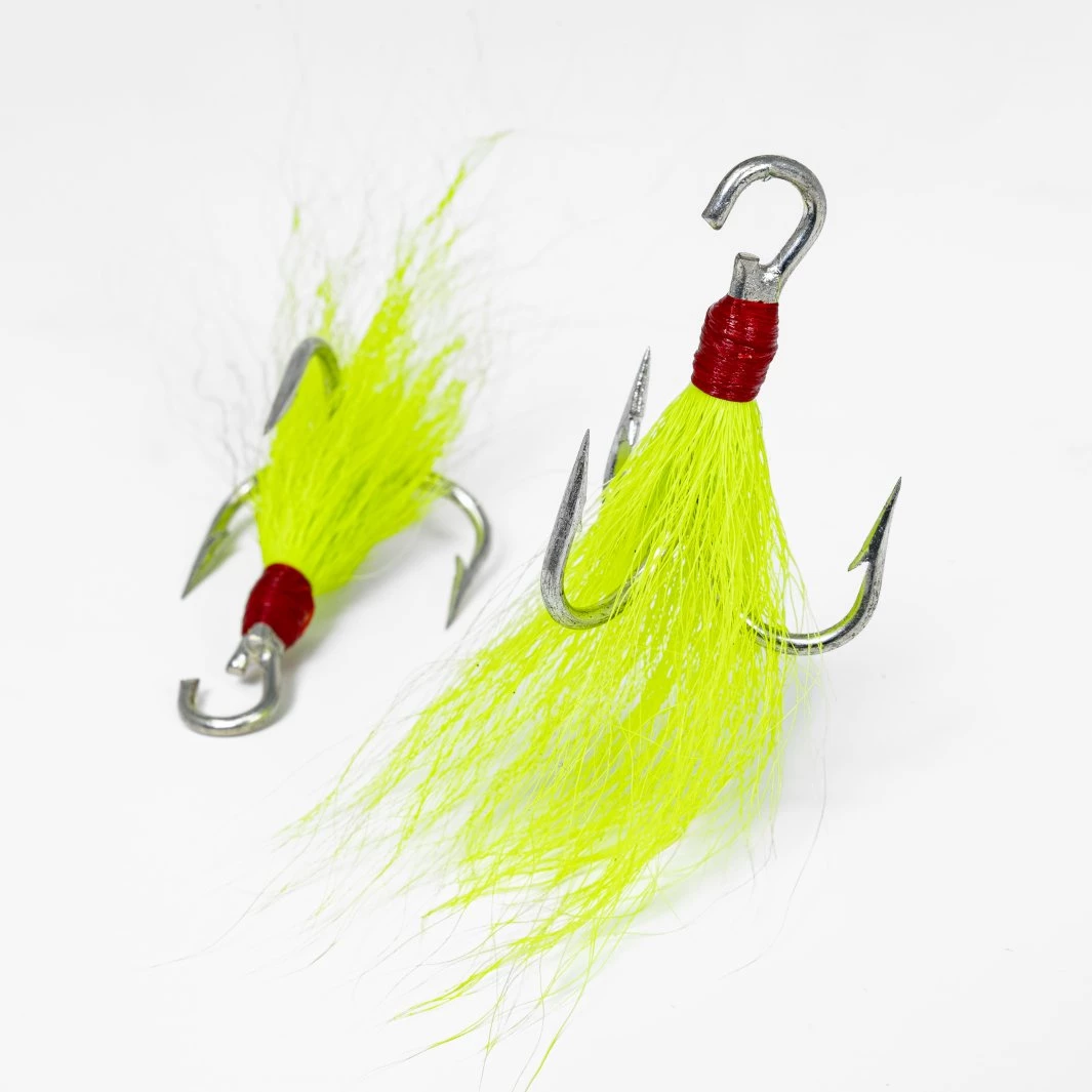 Lure Accessories S&S Bucktails Dressed Open Eye Treble Hooks 3 Lure Accessories S&S Bucktails Dressed Open Eye Treble Hooks
